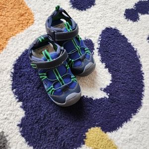 Harper Canyon Boys Green & Blue Sandal 9 NWT